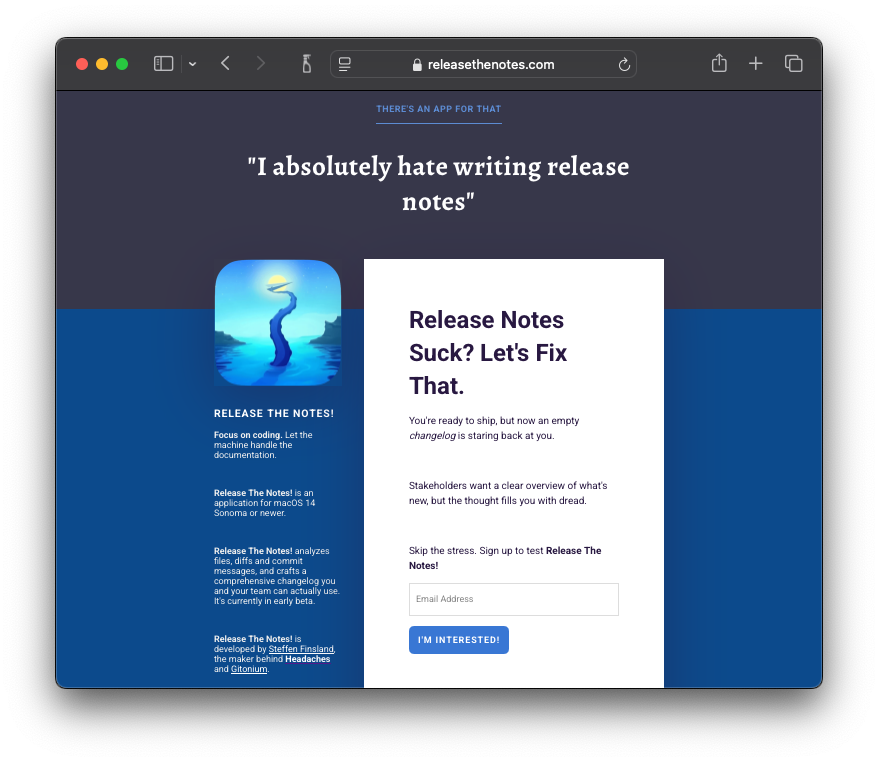 Release The Notes screenshot